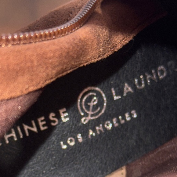 NWOT Chinese Laundry Brown Suede and Nylon Knee-High Women's Boots Size 8.5 - Picture 7 of 7